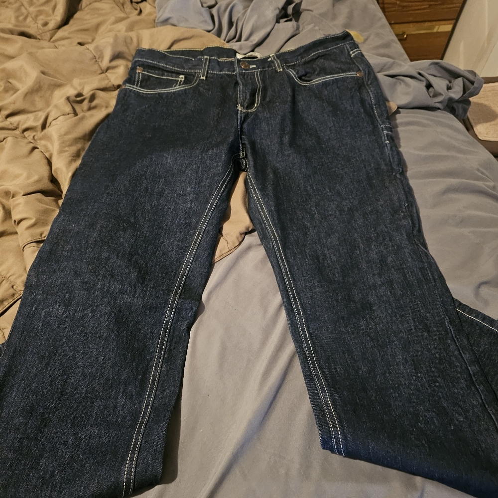 Western Welders Outfitters Jeans Mens 32x32 Dark Blue Straight